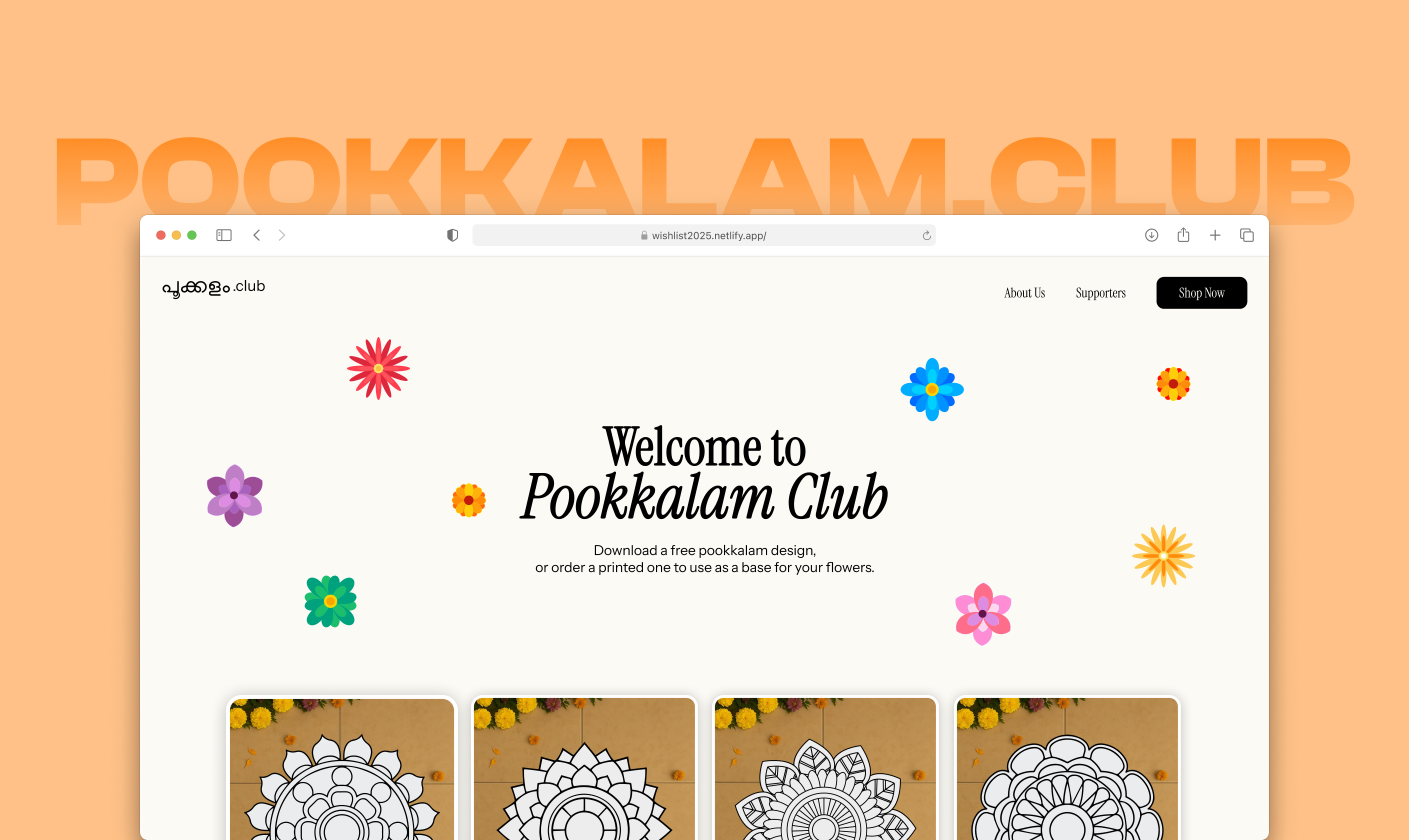 Pookkalam.club - UX Case Study project thumbnail