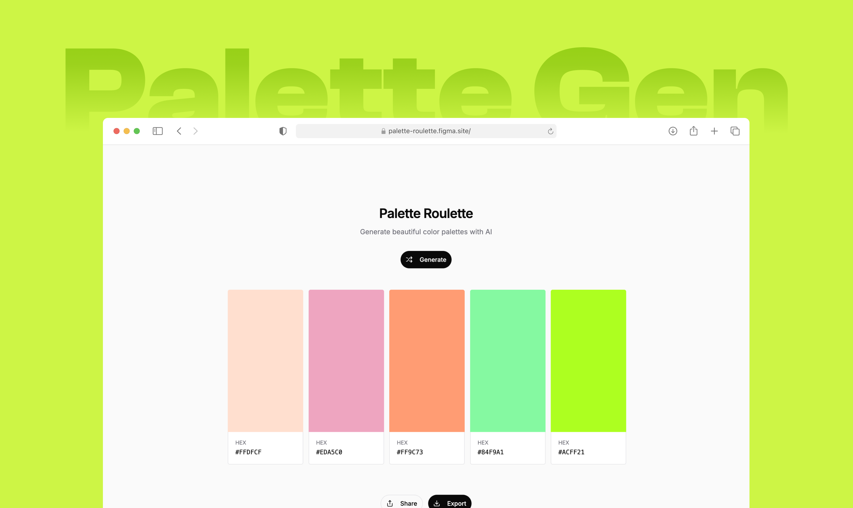 Palette Roulette project thumbnail