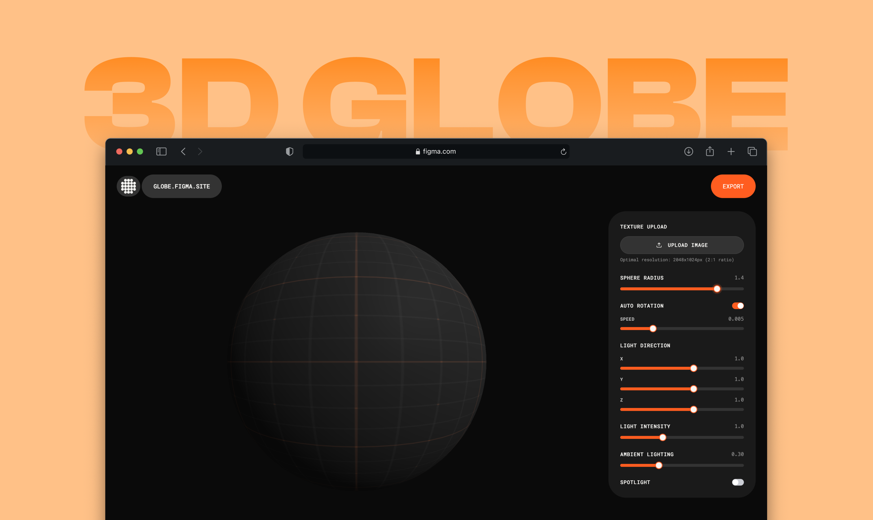 3D Globe project thumbnail